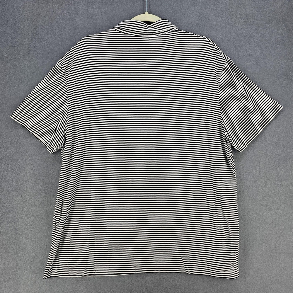 Polo Ralph Lauren Polo Shirt Mens 2XL Black Stripe Pima‎ Soft Touch Short Sleeve - Picture 6 of 9